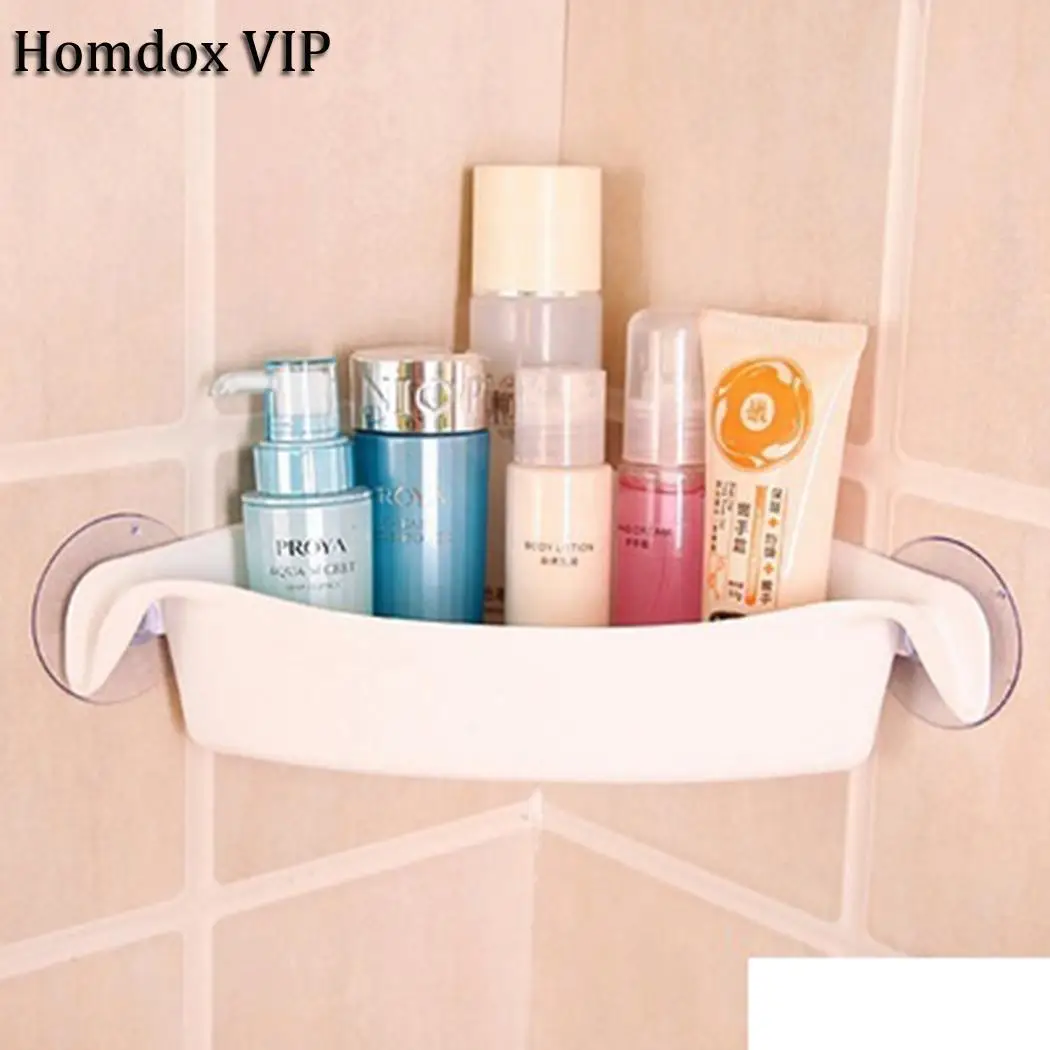 

Cup Suction Bathroom Accessories Kitchen Storage Shelf Corner Storage Rack