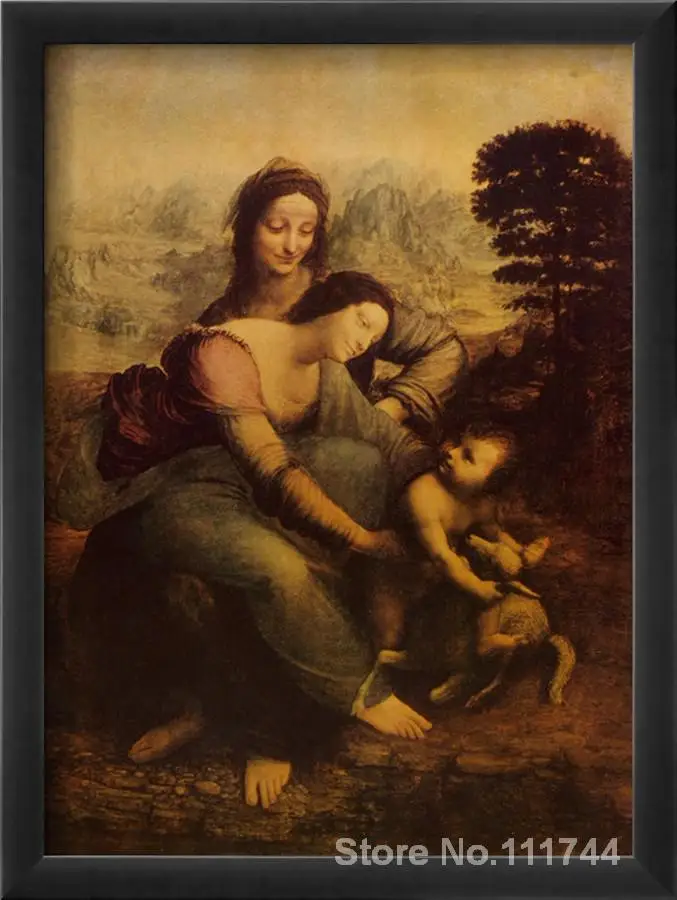 Леонардо да винчи святая анна с мадонной и младенцем христом описание картины