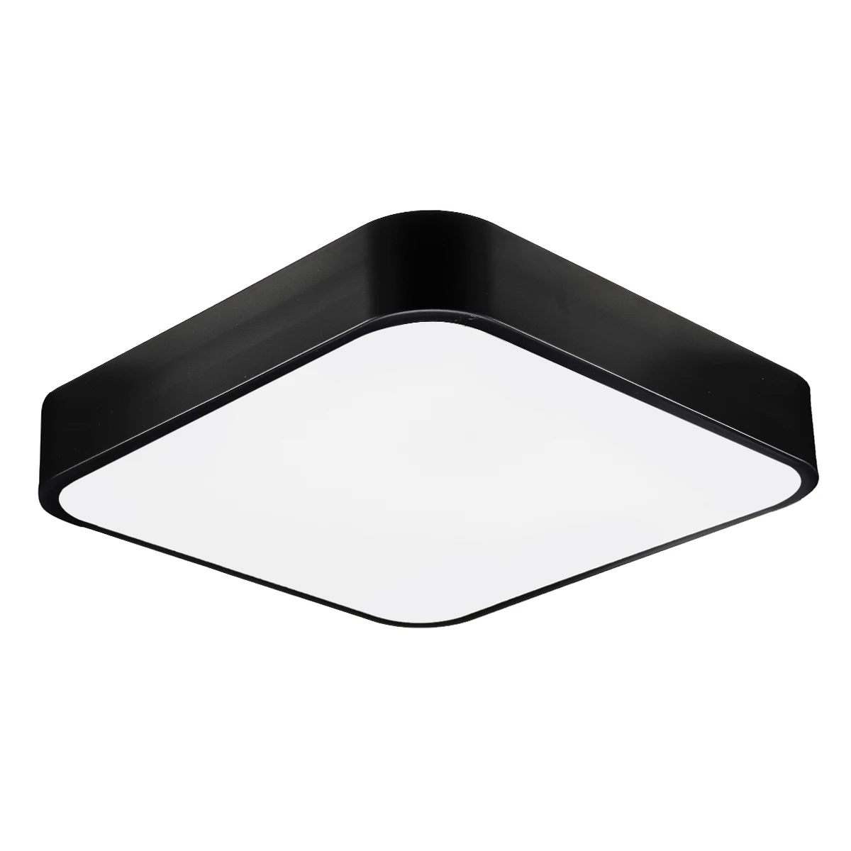 220V LED Ceiling Lights Modern Square Dimming LED Ceiling Light Surface Mount Lamp Remote Control Bedroom Bar Lighting Fixtures - Цвет корпуса: Black