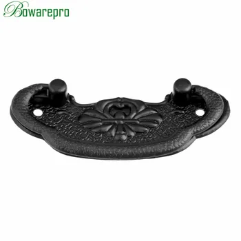 bowarepro Furniture Handle Black Cabinet Knobs and Handles Kitchen Drawer Cupboard Pull Door Handles Furniture Fittings 1pc