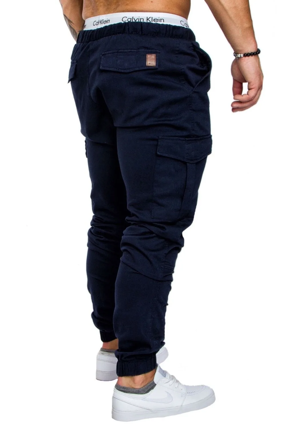 2019 Mens Joggers Pants Harem Solid Sweatpants Male Trousers Men Pocket Elastic Waist Pants Men Fashion Hip Hop Pantalon Homme best sweatpants for men