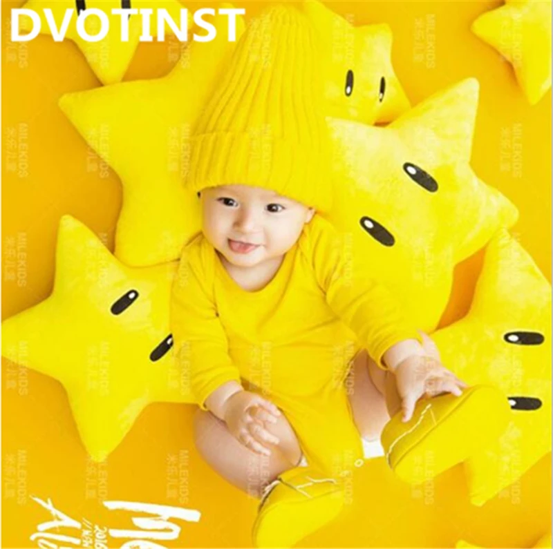 

Dvotinst Newborn Baby Photography Props Yellow Stars Theme Background Costume Set Fotografia Accessory Studio Shoot Photo Props