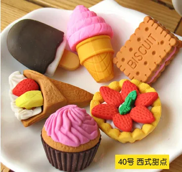 Вкусные Еда фигурный ластик детский десерт в форме торта ластик стирательная резинка как школьные рюкзаки подарок для преподавателей для детей