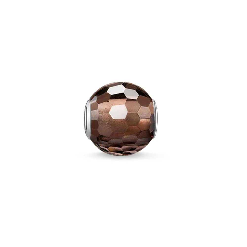 Beads-Smoky-Crystal-Faceted-925-Sterling-Silver-Jewelry-Fits-Bracelet-Thomas-Necklace-Karma-Charms-European-Accessories