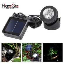 HoozGee Солнечный Точечный светильник s Открытый сад 6 светодиодный подводный проекционный светильник пруд светильник ing Ni-MH батарея 1,2 V 600mAh