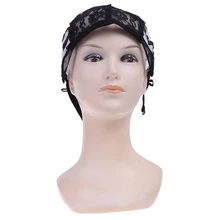 Новинка, 1 шт., регулируемая кружевная шапочка для парика, для изготовления париков с ремешком на спине, тканая крышка, бесклеевая шапочка для парика, сеточка для волос