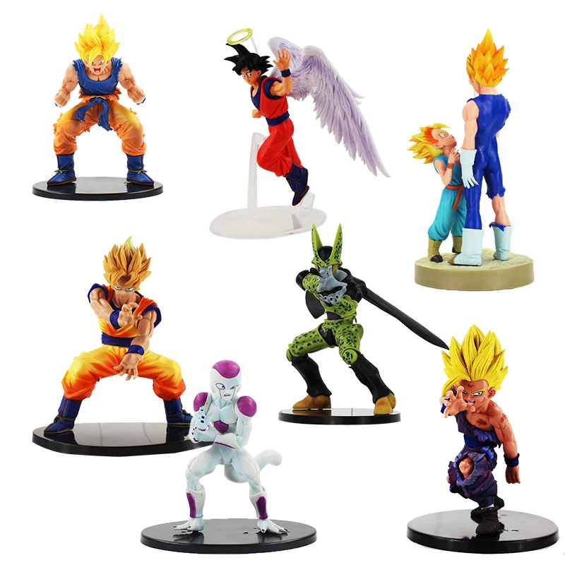 

12-21cm Dragon Ball Z Vegeta Trunks Son Goku Gohan Cell Frieza PVC Action Figures DRAMATIC SHOWCASE Model Toy Doll Figuras