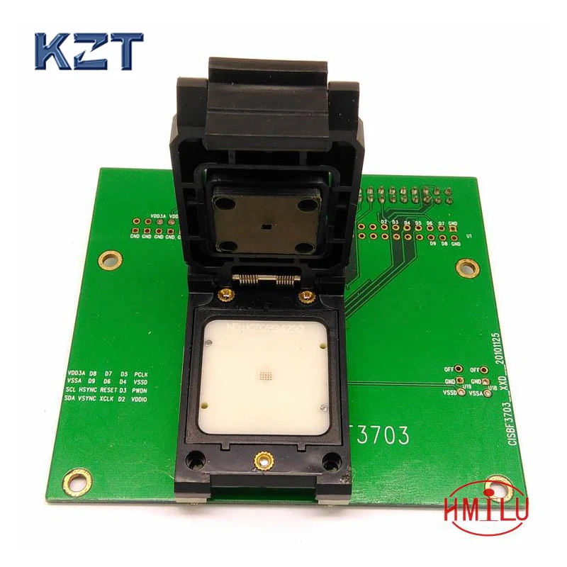 

BF3703-P Sensor IC test fixture Pogopin Contact Type Clamshell Structure