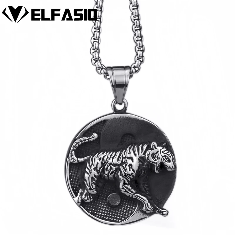 Buy Men's Pendant Chain Tiger Yin and yang tai chi