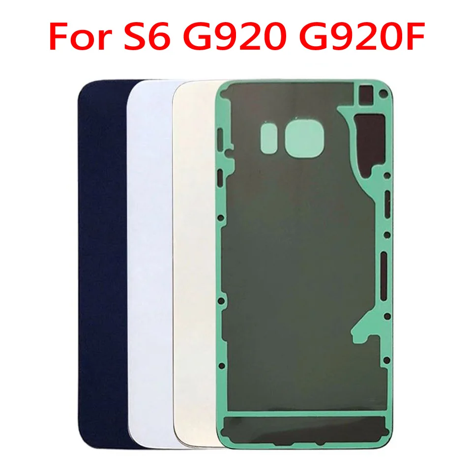 50 шт Назад Стекло замена крышки для Samsung Galaxy S6 G920 G920F Батарея двери корпуса с наклейкой+ IMEI принт части