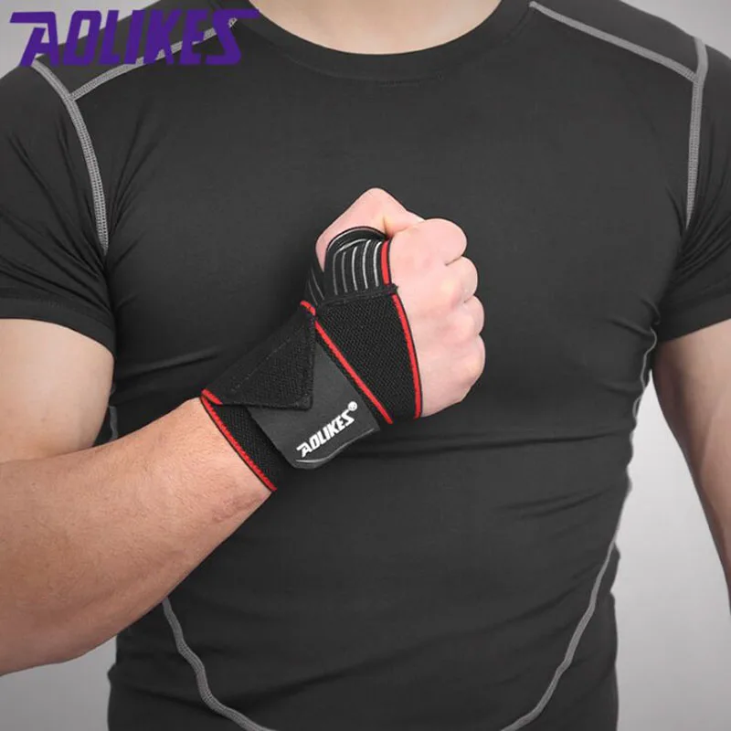 2pcs Wristband Sport Professional Wrist Support Brace Straps Wraps Sprain/GymBasketball/ Volleyball/Training/Weightlifting