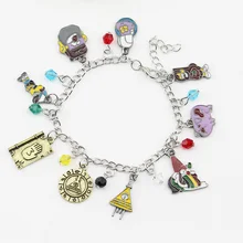 Модные ювелирные изделия аниме Гравити Фолз браслет милый мультфильм Диппер и Мэйбл фигура очаровательные браслеты Высокое качество аксессуары подарок