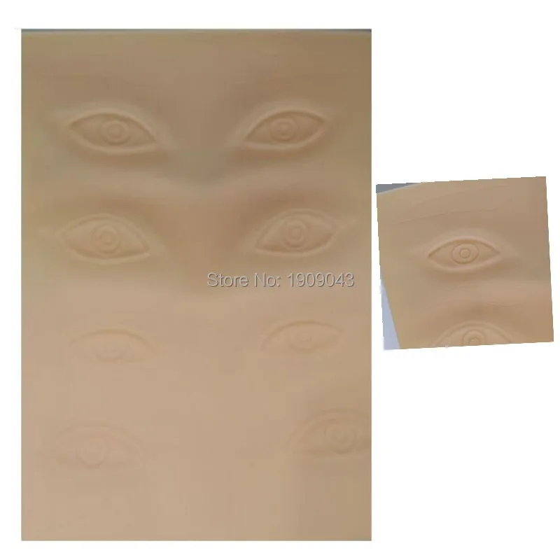 

free shipping 5pcs Eyebrow Tattoo Practice Skin Blank Eyebrow Body Tattoo Practice Skin Sheet for beginners