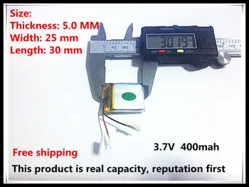 

502530 factory wholesale 3.7v 400mah mini rechargeable li-ion battery for medical device
