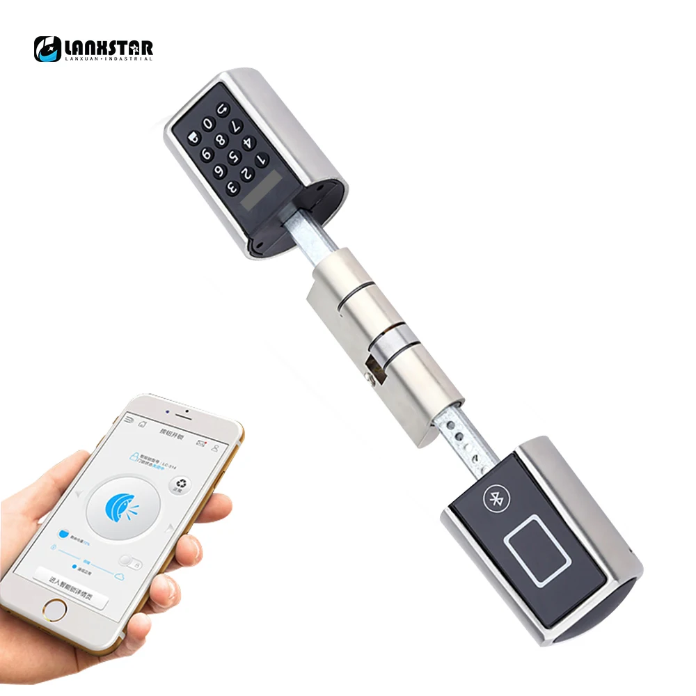 LANXSTAR Регулируемый умный электронный замок разблокировка паролем Bluetooth