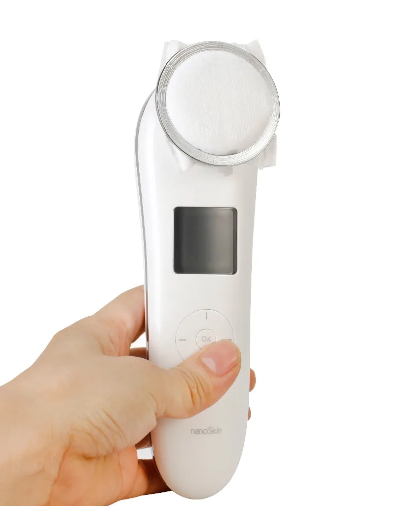 Remove e Anti-envelhecimento do Dispositivo do rf Profundamente o Massager Facial de Microcorrente o Massager Facial do Nanotime para o Enrugamento do Levantamento da Cara Limpa Que 18 Utensílios de cuidado facial