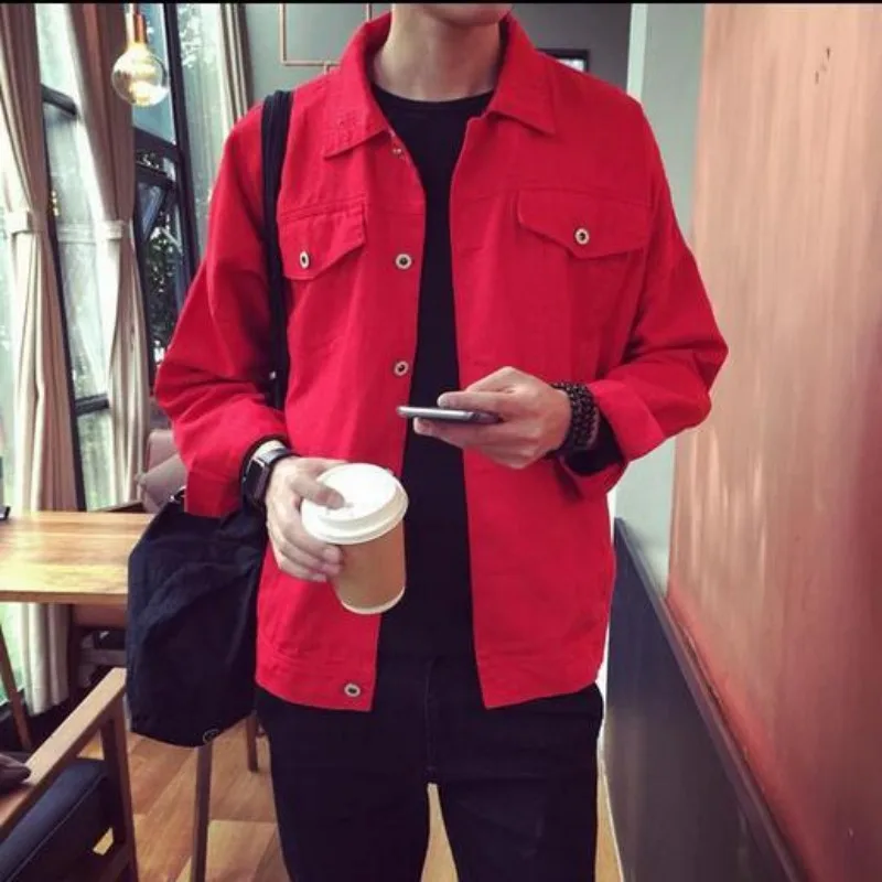 Мужская джинсовая куртка и пальто в Корейском стиле 2019|denim jacket men|mens denim jacketfashion men |