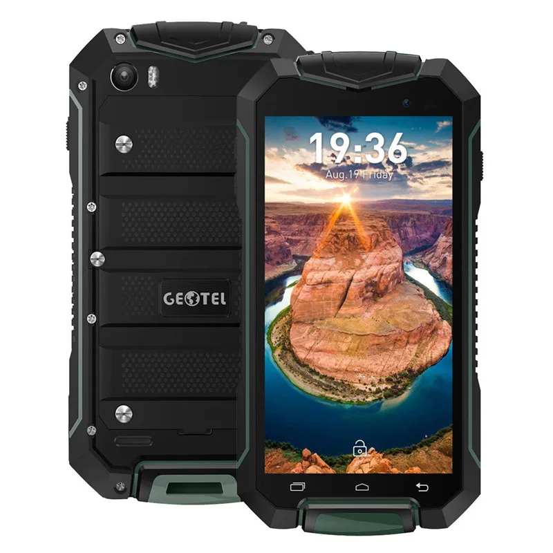 Смартфон GEOTEL A1 3g Android 7,0 4,5 дюймов MTK6580 1. 3g Гц четырехъядерный 1G+ 8G IP67 водонепроницаемый пылезащитный Мобильный телефон - Цвет: Green