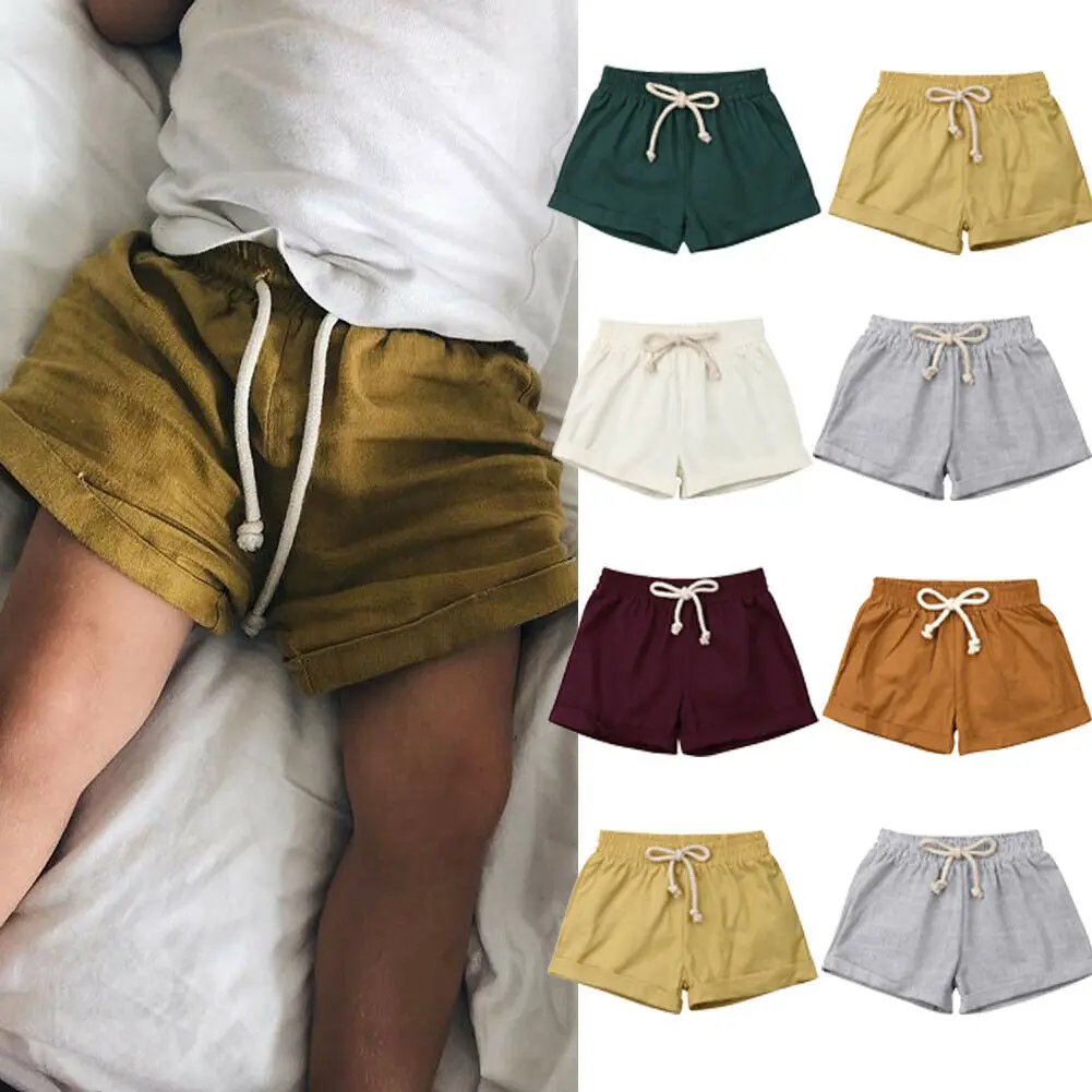 Linen shorts toddler Clearance