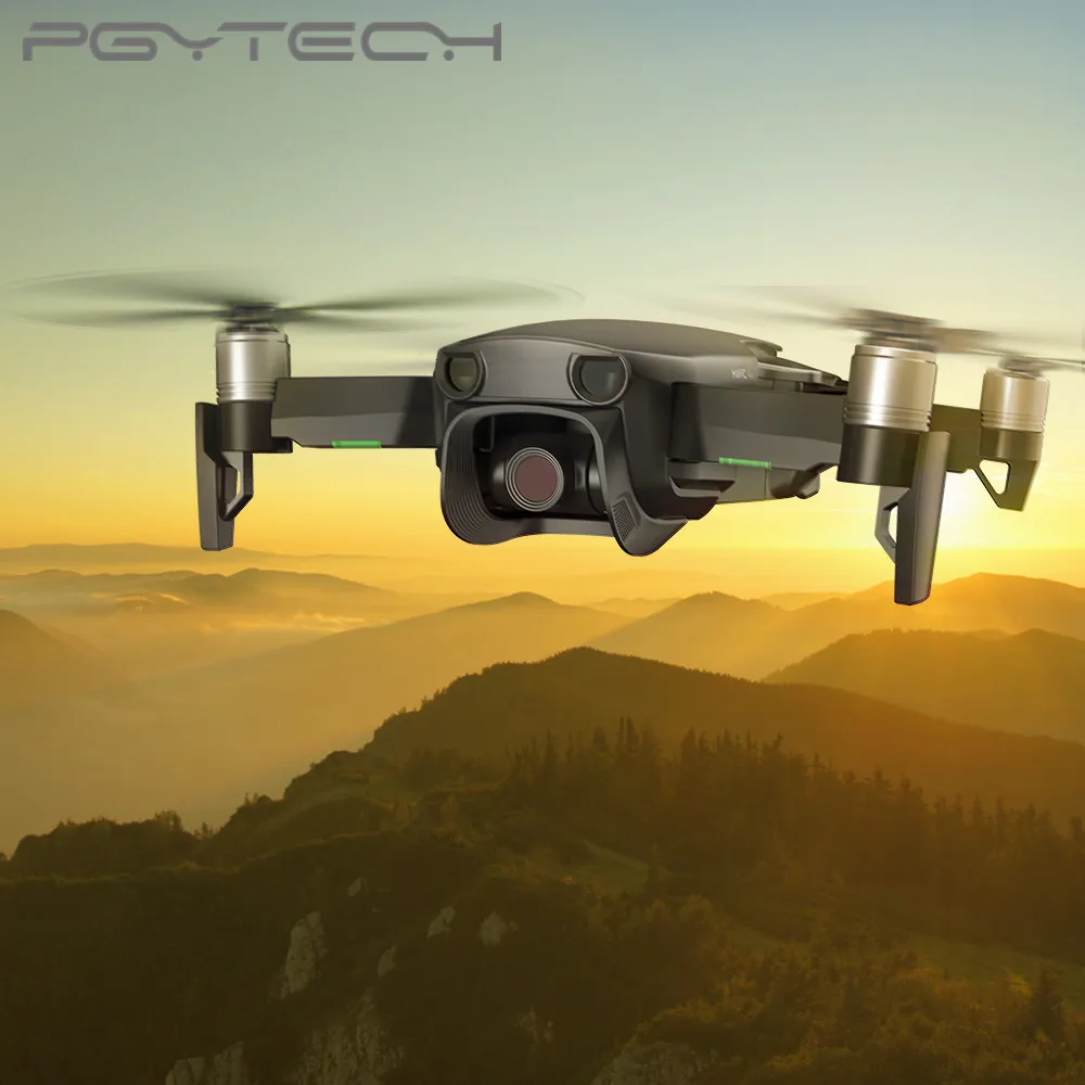 PGYTECH для DJI Mavic AIR набор аксессуаров шасси+ контрольная палка протектор+ бленда для mavic air drone