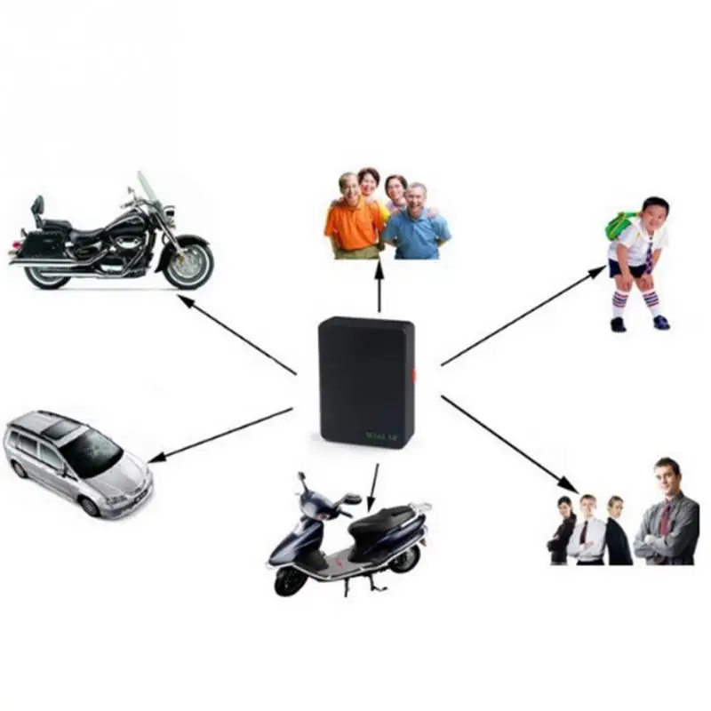 Lindo localizador negro Mini Global en tiempo Real para coche niños mascotas rastreador GSM/GPRS/GPS dispositivo de seguimiento de alta calidad #0528