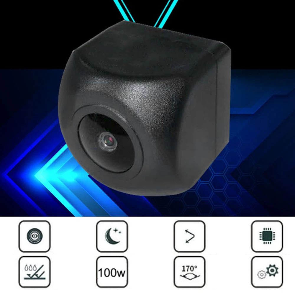 

New HD Real 180 Degree Angle Fisheye Lens Dynamic Rear View Night Vision Camera Cam for Car Reversing Parking Back-up Safety