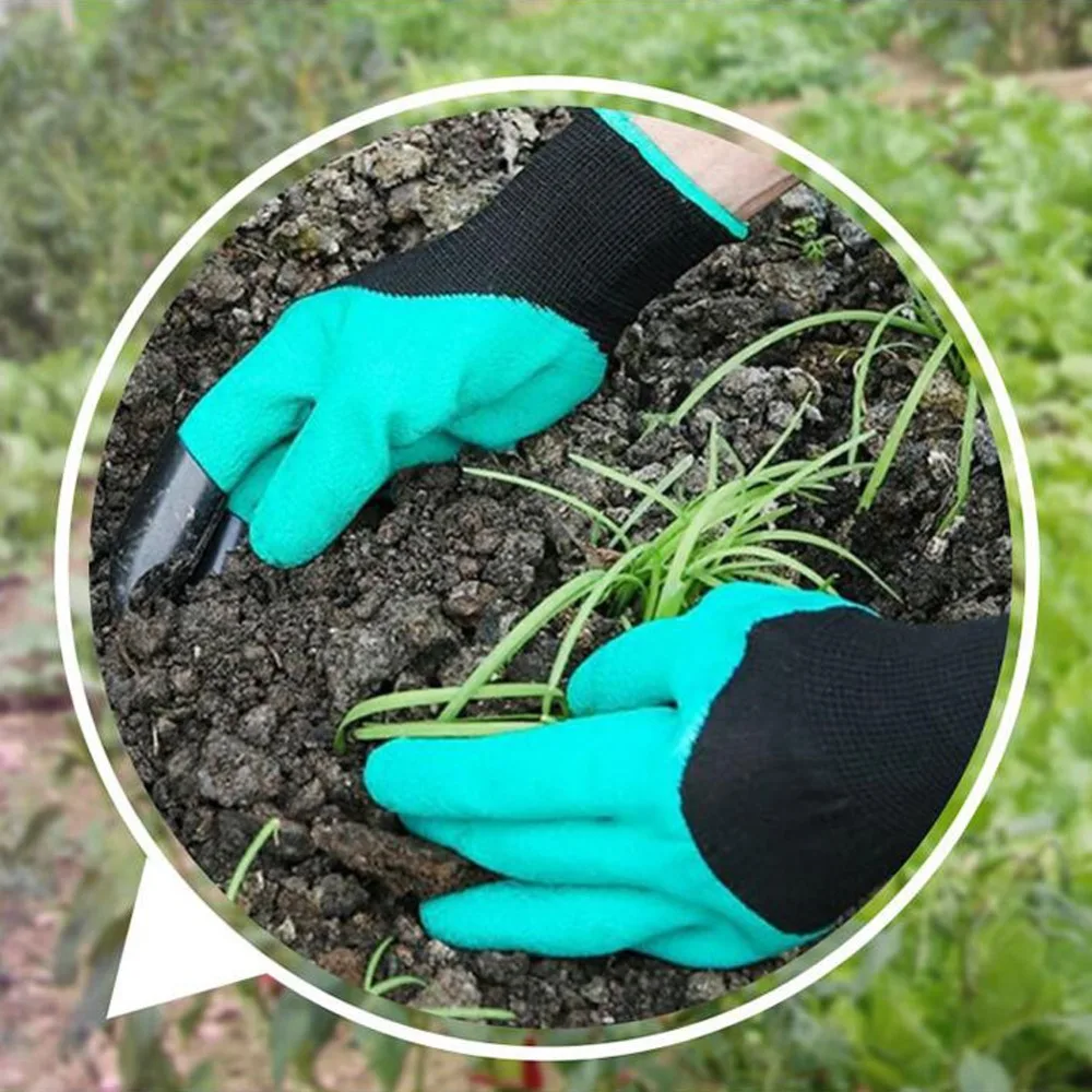 Garden Genie Gloves with Plastic Claws for Digging Planting Gardening Work Glove Household Greenhouse tools Garden Genie Gloves with Plastic Claws for Digging Planting Gardening Work Glove Household Greenhouse tools