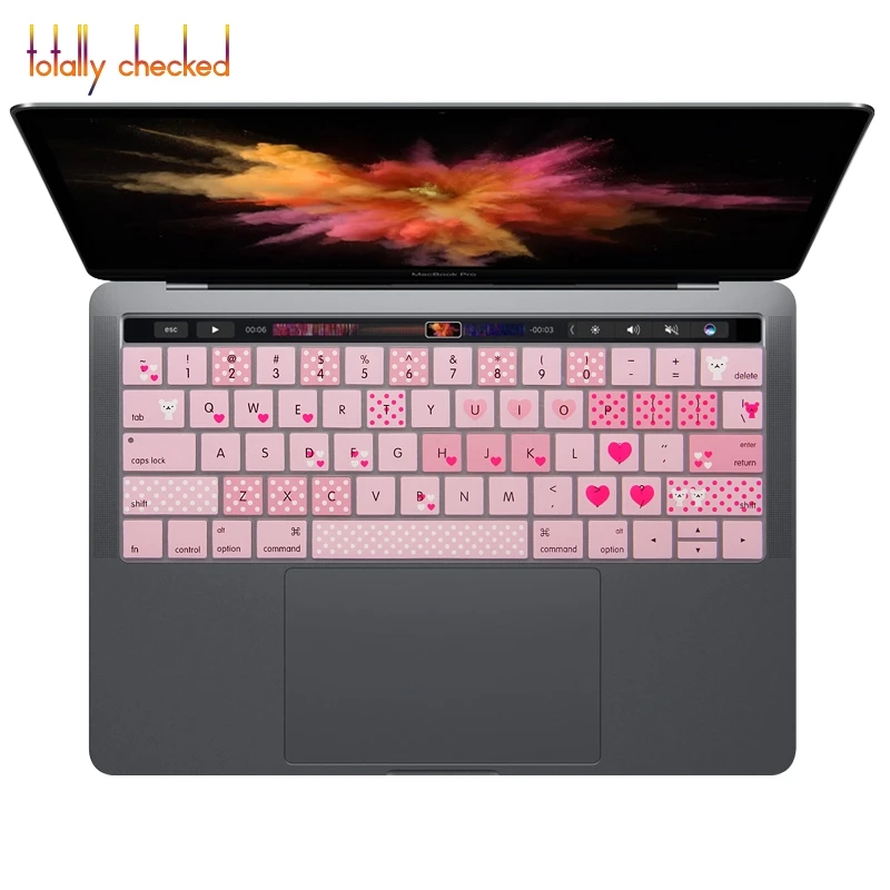 Силиконовый чехол для клавиатуры защитное покрытие для Macbook Pro 13 15 13,3 15,6 Сенсорная панель A1706 A1707 A1989 A1990 английский(США