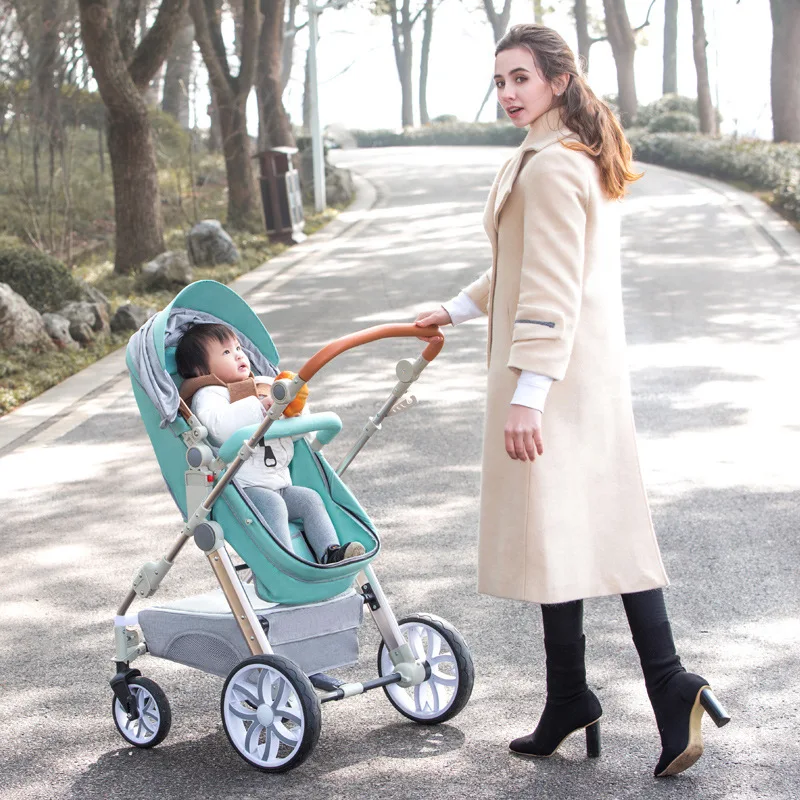 

BABYFOND Newborn stroller light and high landscape can sit reclining fold light 0-3 year old baby stroller