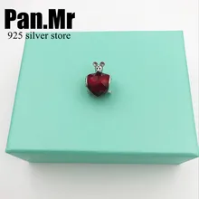 

perfect exquisite 100% 925 silver charm silver beads Mickey love Fit charms bracelets beads jewelry berloques DIY