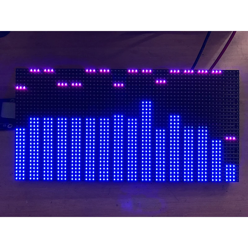 Full color Screen RGB Music Spectrum Display 2048 Point LED Flagship Edition 50 mode with control card|Интегральные схемы| |