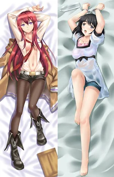 

Anime pillowcase Steins;Gate characters sexy girl Makise Kurisu otaku Dakimakura throw pillow cover Hugging Body pillowcase