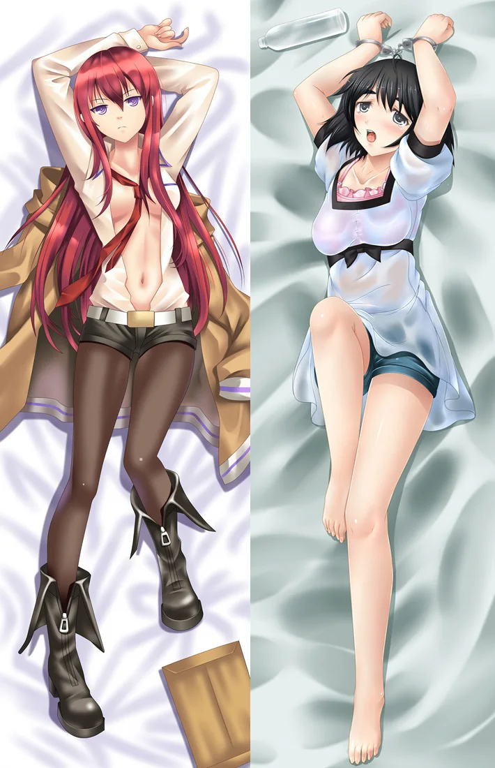 Наволочка с аниме Steins Ворота персонажи сексуальная девушка Makise Kurisu otaku Dakimakura
