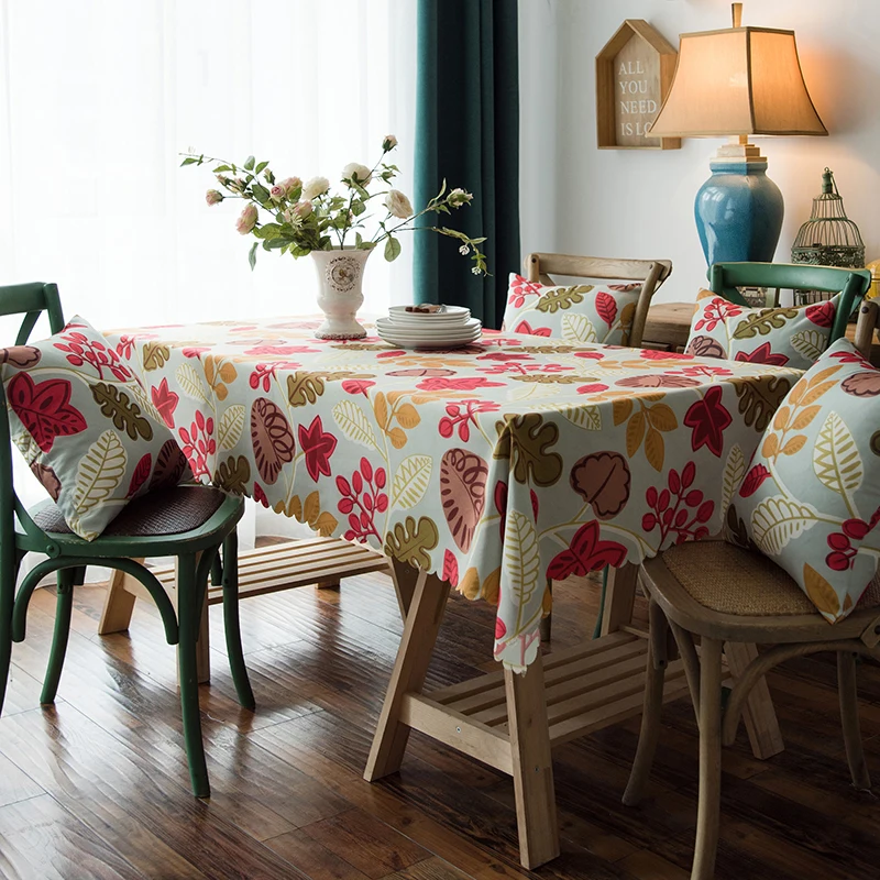 

Double-sided waterproof Tablecloth printing Tablecloth with Wear and stain resistant Kitchen Table Party restaurant tablecloth