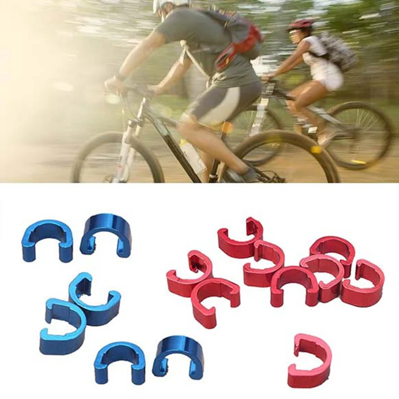 10 единиц, велосипед велосипедный Цикл MTB C-Clips Пряжка шланг тормозной линии шестерни кабель корпус руководство тормозного вычета велосипед дополнительные кабели