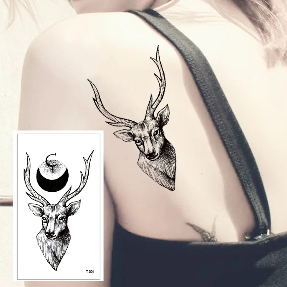 

New tattoo stickers eye waterproof simple black triangle small figure 10.5 * 6cm disposable tattoo men and women hand tat T-001
