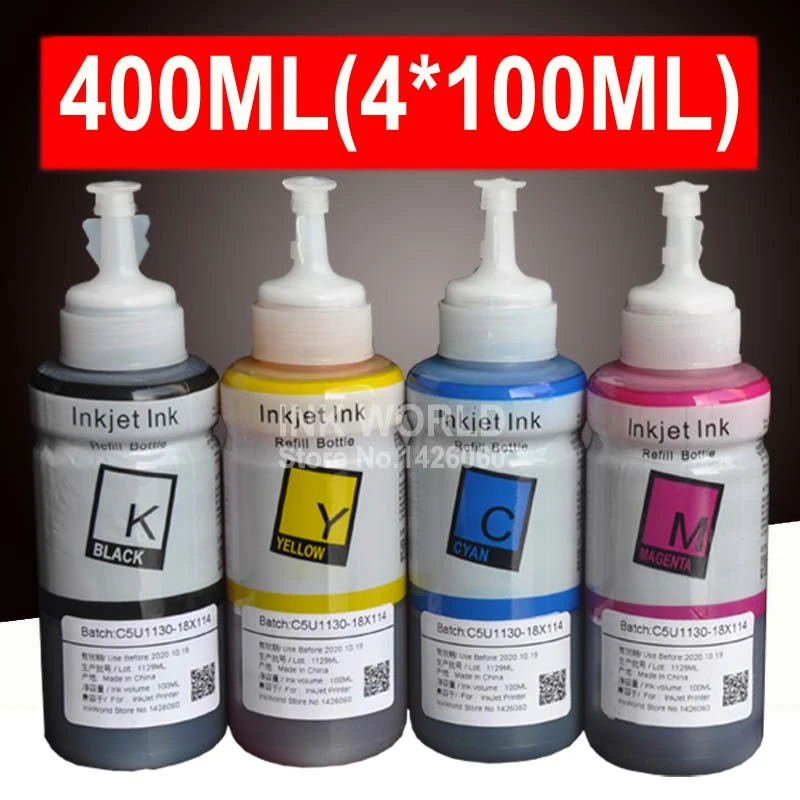 cubrir capoc estafa Tinta para Epson L350 L355 EcoTank envase múltiple de recarga de tinta foto  100ML|Kits de recarga de tinta| - AliExpress