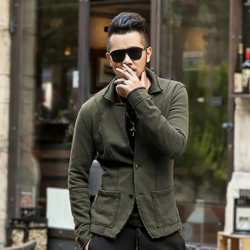 2018 NEW high quality New Autumn winter men casual Blazer men's cotton suit Jacket slim fit Men's classic blazer coat fashion |