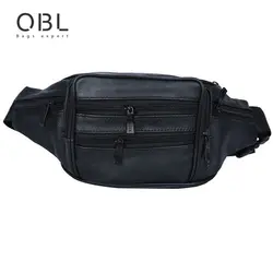 QiBoLu пояса из натуральной кожи Crossbody Бум Сумка мужская сумка на талию Fanny Pack Путешествия Hands-free Pochete Bolso Cintura Homme Borsa MBA22