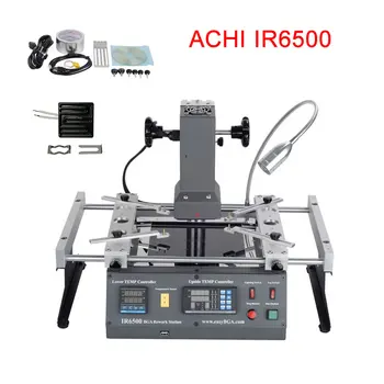 

ACHI IR6500 infrared soldering rework station with 2 pcs free ceramic and full bga tool kit for chip motherboard PCB repair