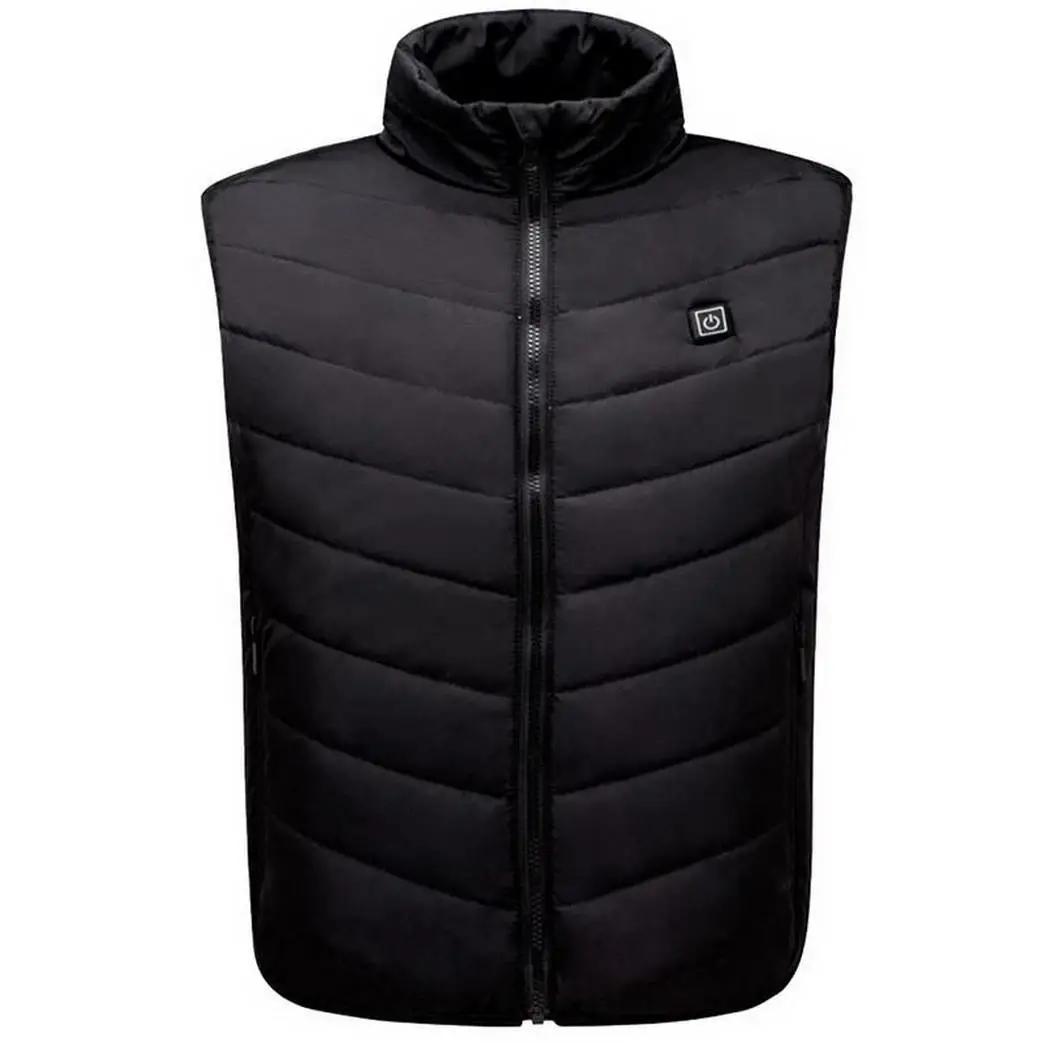 

Men Stand Collar USB Security Intelligent Casual, Outdoor Sporting Constant IP3 Smart Temperature Heating Vest