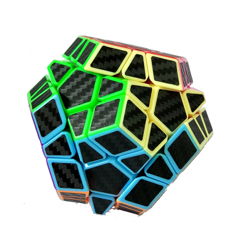 Zcube Megaminx куб углерода Волокно Стикеры Скорость кубики развивающие Игрушечные лошадки для Детский подарок головоломки Скорость Магия S Cube