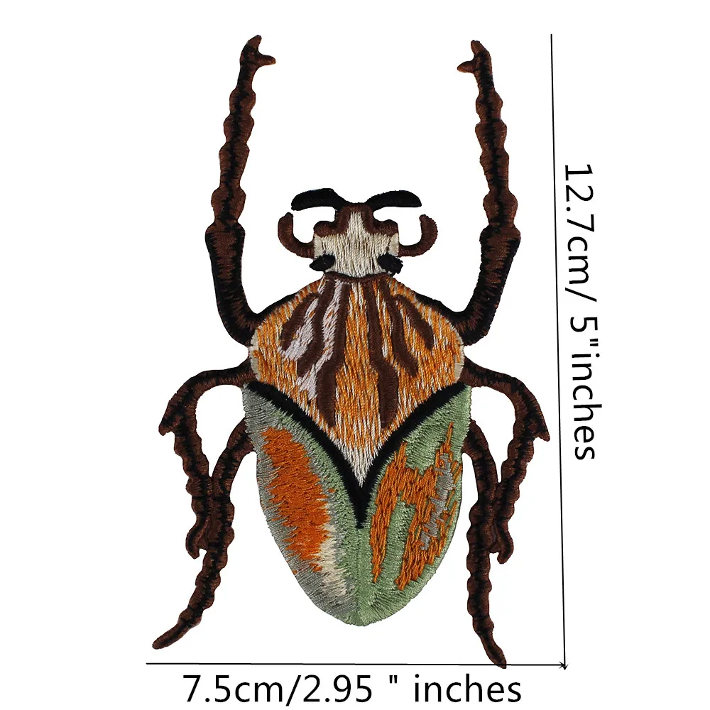 1 комплект/6 шт. Жук Бабочка насекомые вышивка аппликация нашивки шитье для платья футболка украшенная одежда аксессуары TH768-6