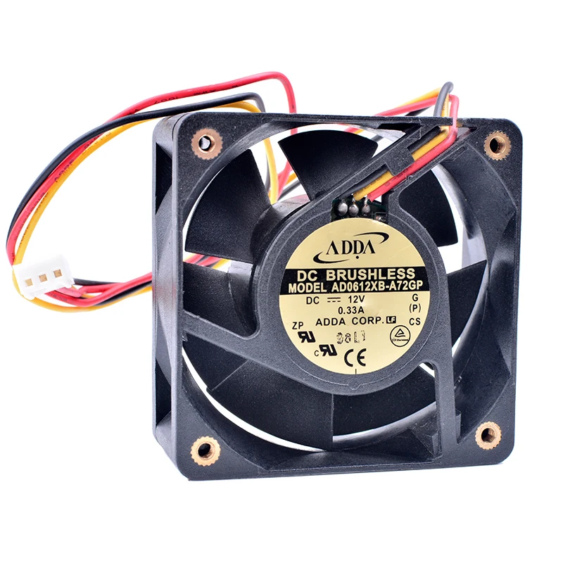 

COOLING REVOLUTION AD0612XB-A72GP 6cm 60mm 6025 12V 0.33A Double ball air volume server cooling fan