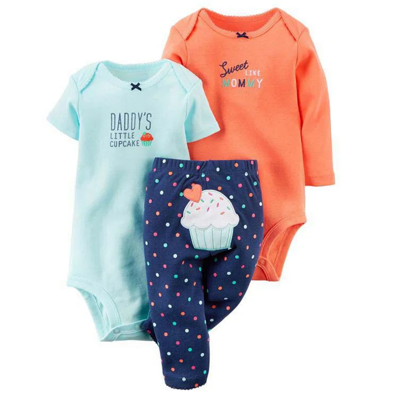 Комбинезон для новорожденных мальчиков+ штаны, комплект из 3 предметов, хлопковый комплект с буквенным принтом, новинка года, весенне-осенний комбинезон для маленьких девочек, roupa infantil - Цвет: Темно-серый