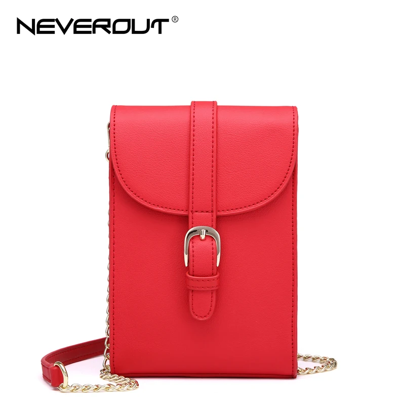 

NEVEROUT 2019 Casual Women Bag Split Leather Mini/Phone bag female Shoulder Bags Sac Small Chain Ladies Crossbody cellphone Bags