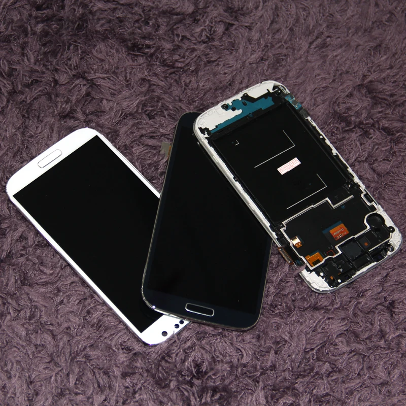 ЖК-дисплей + сенсорный экран для Samsung Galaxy S4 GT-I9505 I9500 i337 ЖК-дигитайзер с рамкой супер