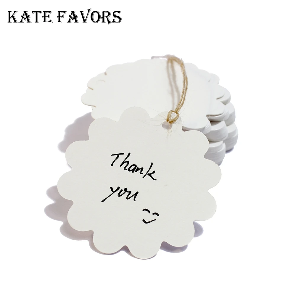

50 Pcs White/Black/Brown DIY Kraft Paper Tags Head Label Luggage Wedding Party 6cm Blank Price Tag Kraft Gift Hang Tag