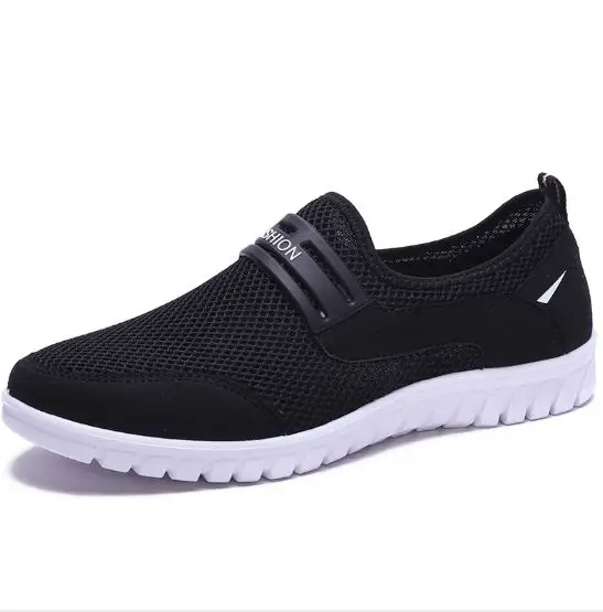 

Men's mesh shoes cloth shoes breathable men's casual shoes light and soft bottom mesh upper men's shoes