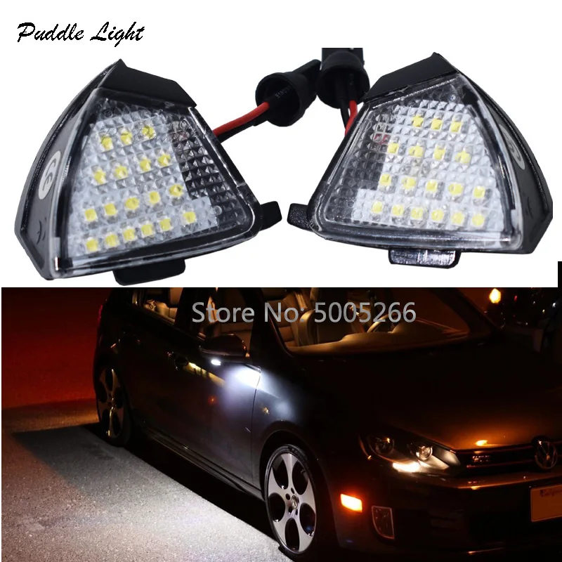 

LED Side Under Mirror Puddle Light Side for Volkswagen VW EOS Golf5 Golf Plus Jetta MK3 Passat CC Passat Sharan MK2 7N Touran